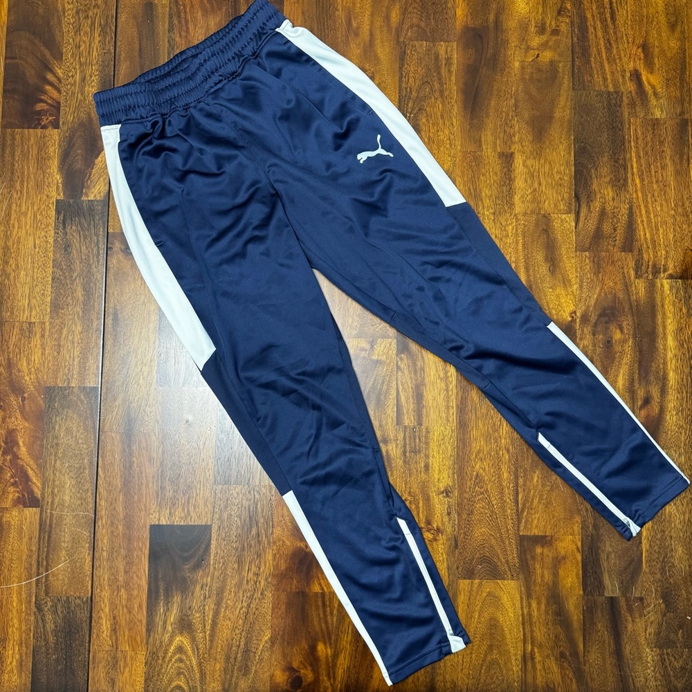 Blue and White Puma Joggers